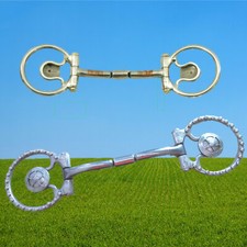 Show Billy Allen Offset Dee Ring Bit, D-Ring Billy Allen Snaffle Star & Silver 
