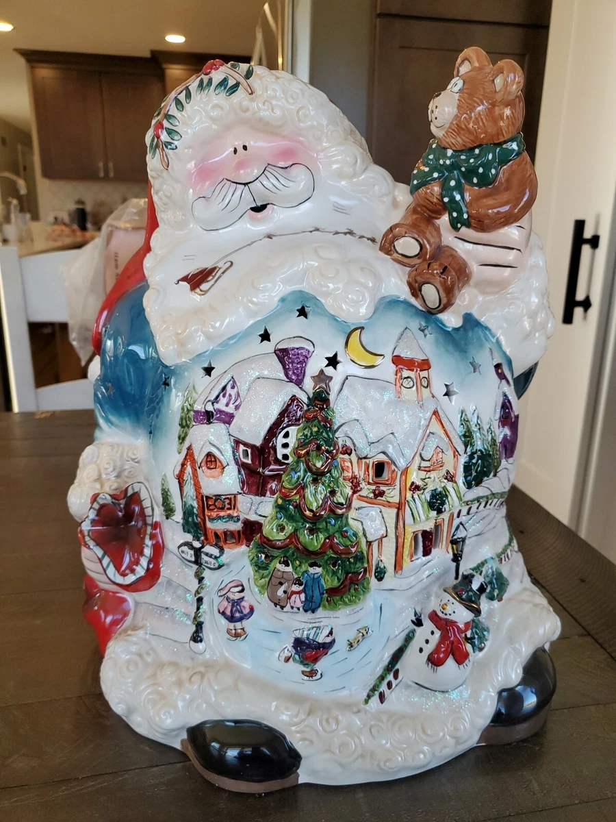 Santa tea light holder deals