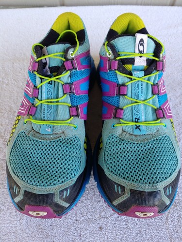 SALOMON XR Mission 1 Outdoor Trail Running Shoes Women's 8 Blue Purple  327035 | eBay