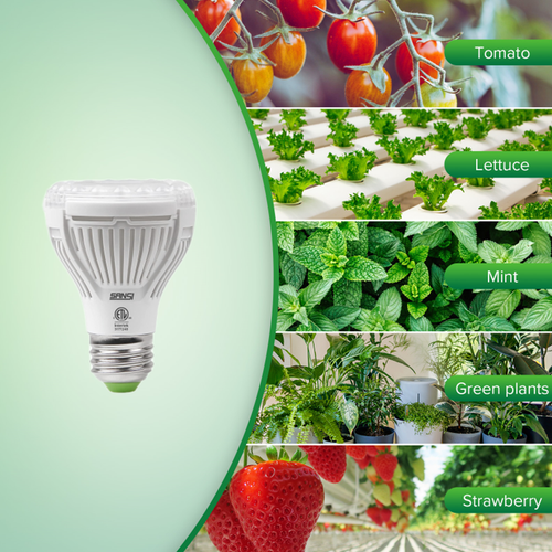 3x SANSI LED Grow Light Bulb Full Spectrum 10W for Seeds and Greens (150W Equiv) - 第 6/9 張圖片