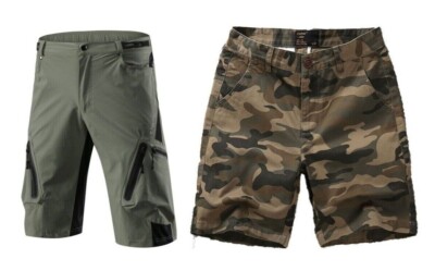 Men Cargo Shorts Mountain Casual Summer Pants Military Army Combat
