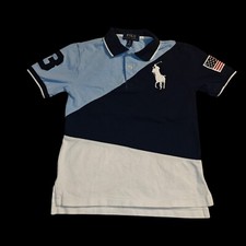Polo Ralph Lauren LOT OF 2 Kids Size Small 8 All Over Logo And Big Pony Polos