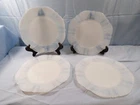 4 Macbeth Evans Depression Glass American Sweetheart Monax Salad Plates 8"