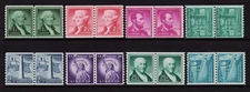 US 1054-1059A, 1054b, & 1059A / Regular Liberty Issue Coil Pairs MNH Set of 8 VF