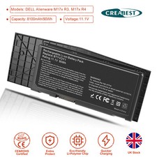 11.1V M17X R3 M17X R4 Battery For Alienware BTYVOY1 7XC9N 0C0C5M CN-07XC9N