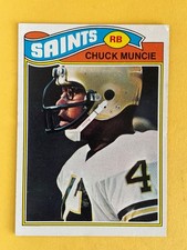 Chuck Muncie 1977 Topps Rookie Football Card #467 - New Orleans Saints RC. rookie card picture