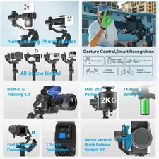 Feiyu SCORP Mini 3 Kit Gimbal Für Smartphone, Kamera & Actioncam, AI-Tracking - Bild 2 von 4