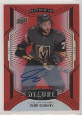 2020-21 Upper Deck Allure Rookie SP Red Rainbow Auto Gage Quinney #118 Auto 5me