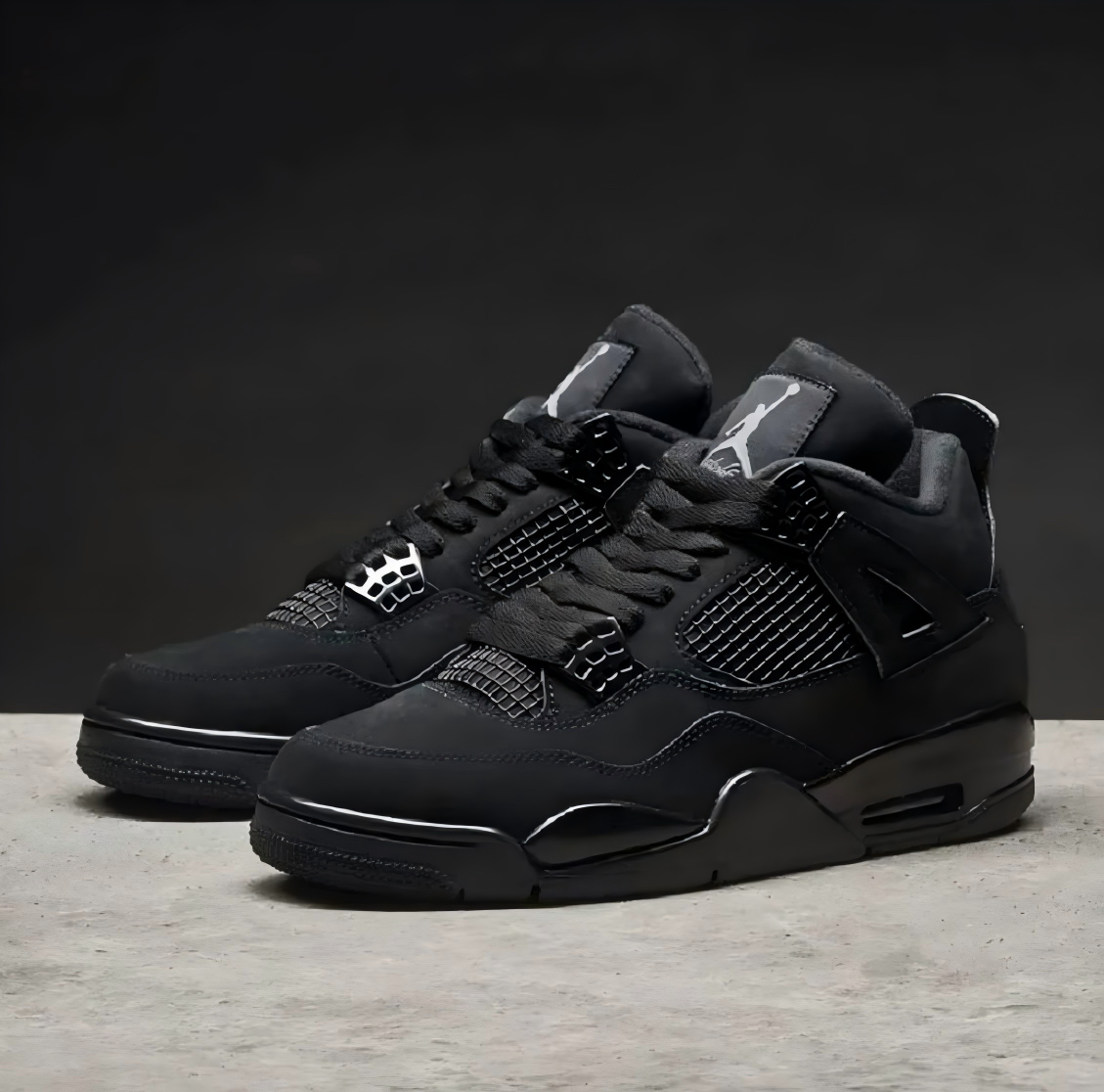 Size 8 - Jordan 4 Retro Mid Black Cat for sale online | eBay