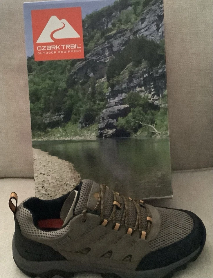 Ozark Trail Hombres Zapatos de Senderismo Talla 11 ~ Ligeros Impermeables Marrón NUEVO en Caja Foto 4 de 4