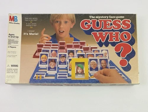 Vintage 1991 Guess Who? Board Game Milton Bradley The Mystery Face Game *Read*