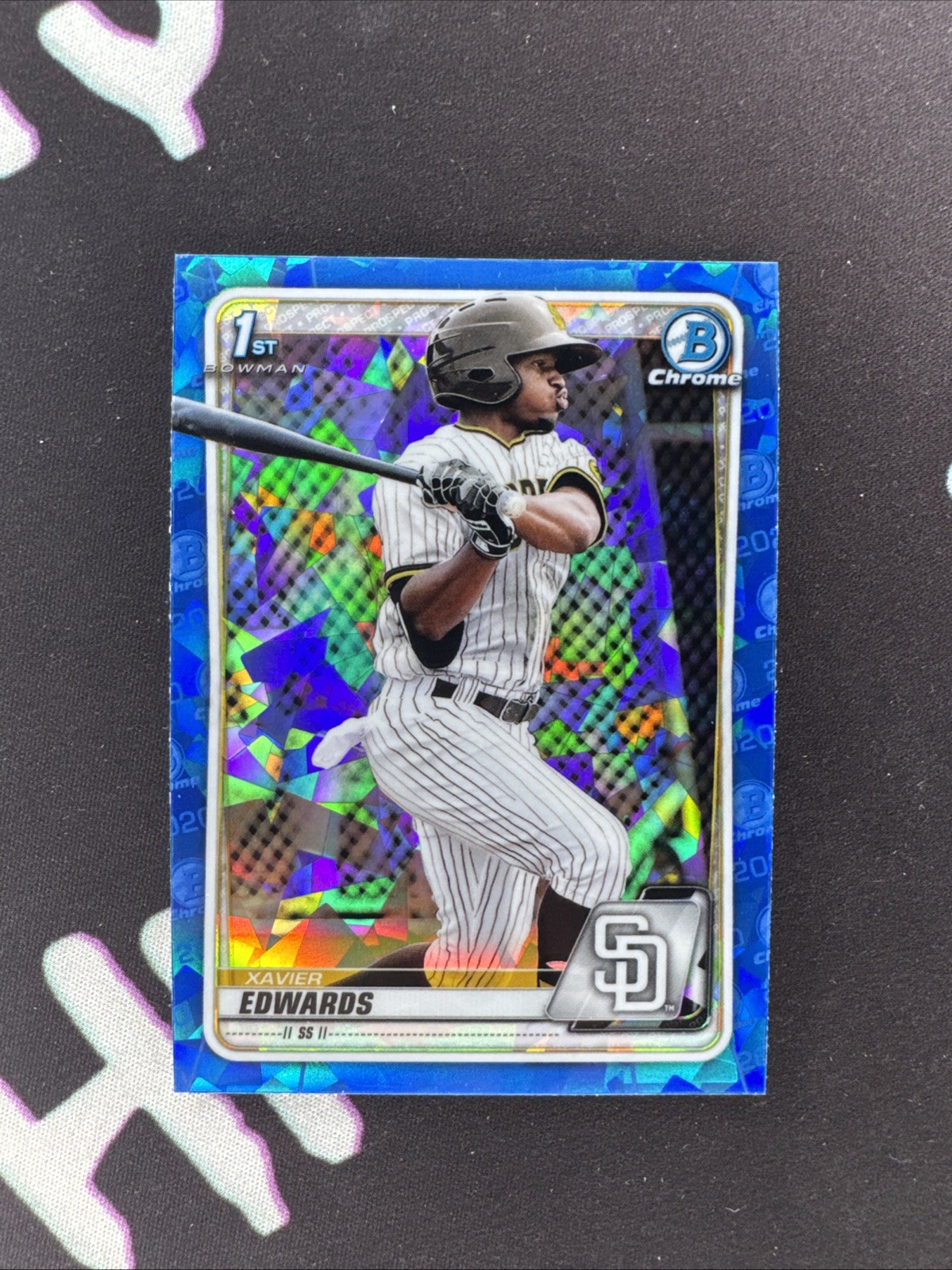 Xavier Edwards 2020 Bowman Chrome Prospects Sapphire Edition #BCP-10 1st eb1