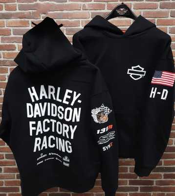 HOT SALE] Harley Davidson Factory Racing Team Pullover Hoodie