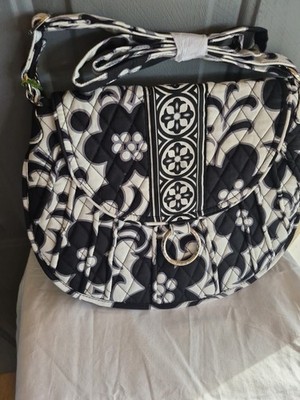Vera Bradley Saddle Up Shoulder Bag in Day & Night Pattern with Magnetic Close