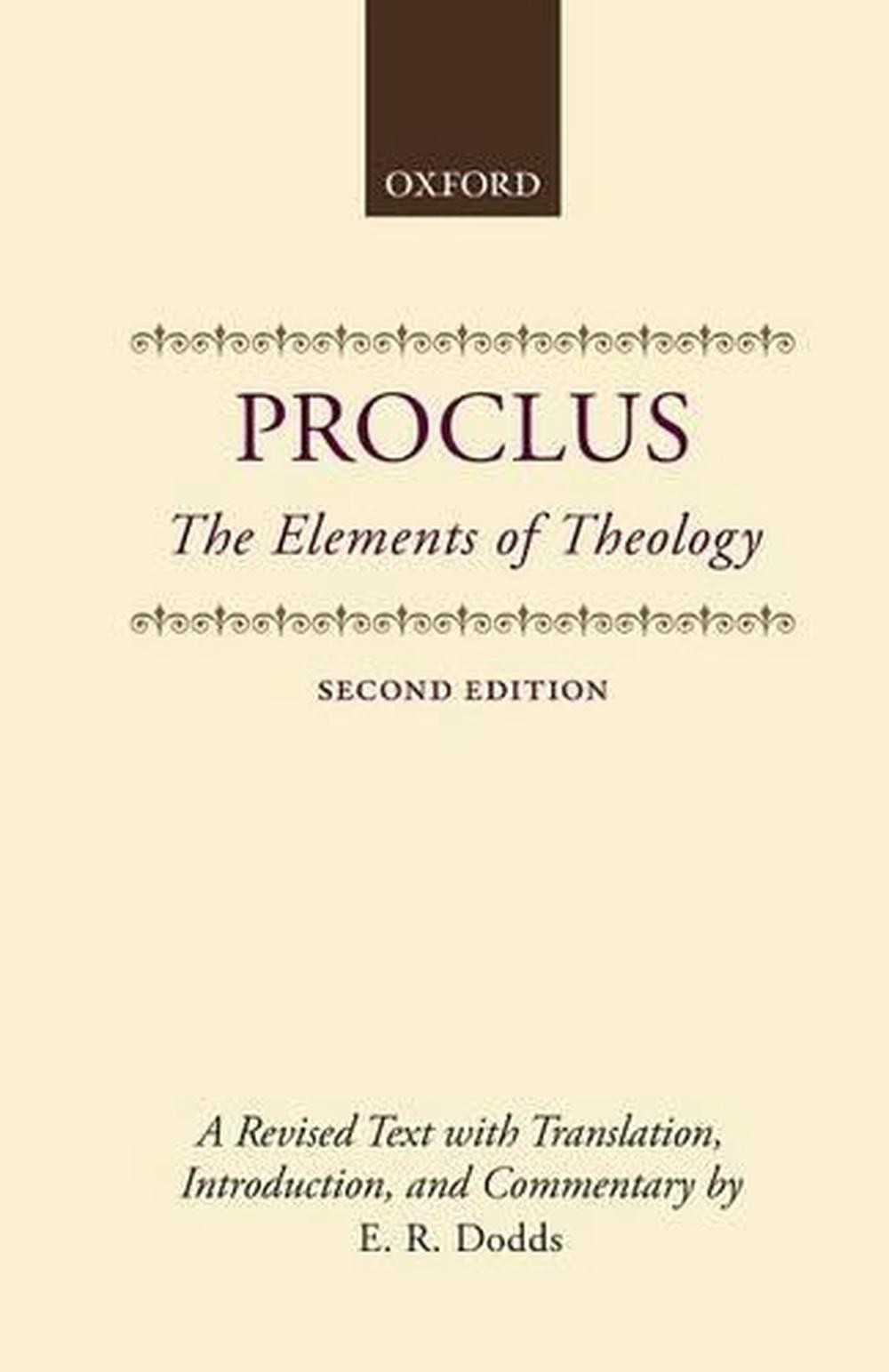 Proclus Elements of Theology Revised Edition with Commentary 1992 Trade Paperback  
