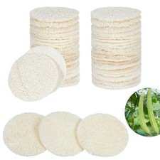 2.17 Inch Natural Loofah Sponge Pads for Washing Face Facial Scrub Pad