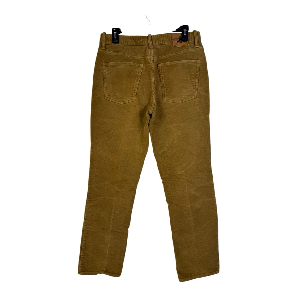 Pantalones Polo Ralph Lauren De Colección Para Hombre 32x32 Marrón Moleskin Algodón Gamuza Rectos Foto 4 de 4