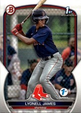 2023 Bowman 1st Edition Lyonell James #BPPF-118 Boston Red Sox 27G