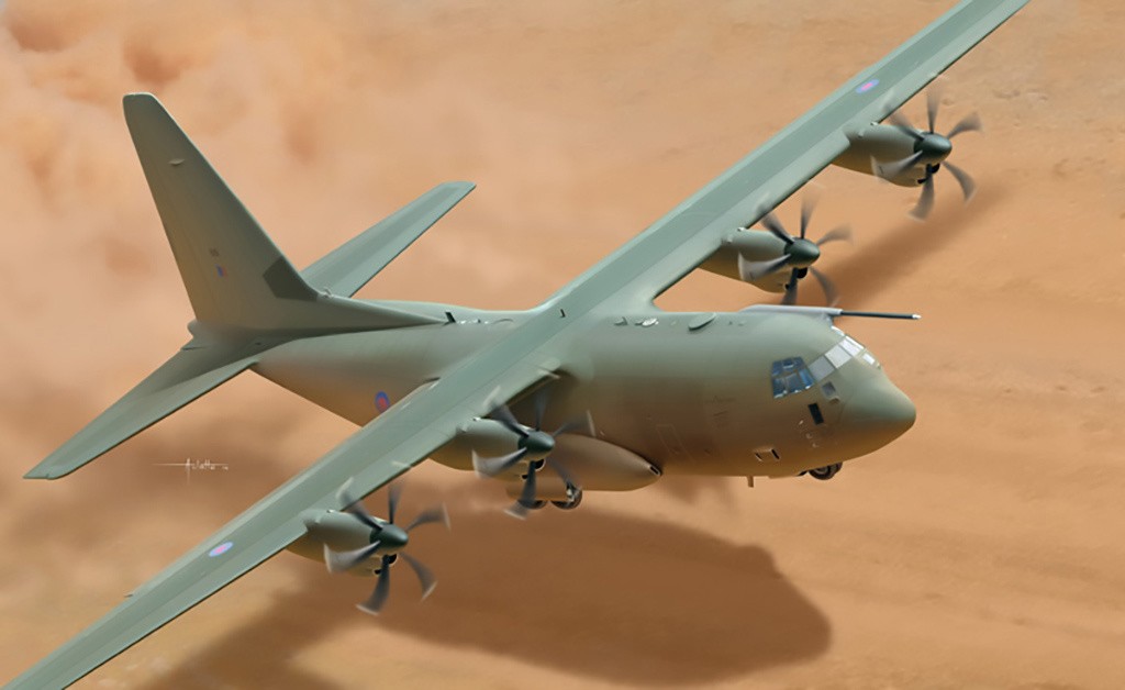 Italeri 1:48 RAF HERCULES C-130J C5 Plastic Model Kit