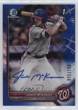 2022 Bowman Draft Chrome Pick Blue Wave Refractor /150 Jared McKenzie Auto 14mx