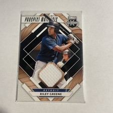 2020 Panini Elite Extra Edition Prospect Materials Black #PM-RG Riley Greene