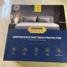 Bosane Waterproof Mattress Protector Queen  King Size Bamboo Cooling