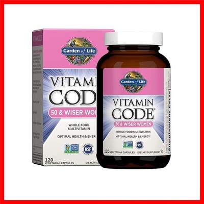 Multivitamin for Women 50 & Over B Vitamins A C D3 E K CoQ10 Probiotics Garden