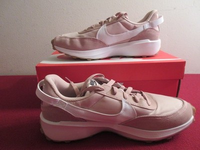 Nike Waffle Debut Pink White Casual Women's Shoe Size 10 DH9523-201