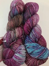2 Skeins- Zen Yarn Garden Serenity DK Superwash Hand Dyed Verigated Cashmere