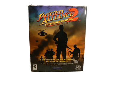 Jagged Alliance 2 Unfinished Business PC Game w/ Box, Manual, CD