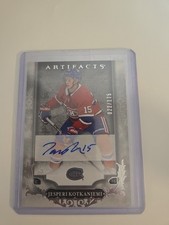 JESPERI KOTKANIEMI 2018-19 Artifacts Rookie Auto Redemptions Silver #022/175