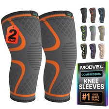 Modvel Compression Knee Brace for Women  Men 2 Pack Knee Brace for Running ...