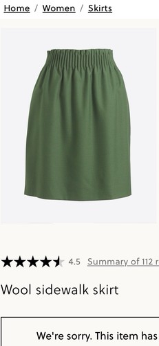 J. Crew Factory Women’s Size 2 Sidewalk Skirt Green Wool Blend Pockets 95435