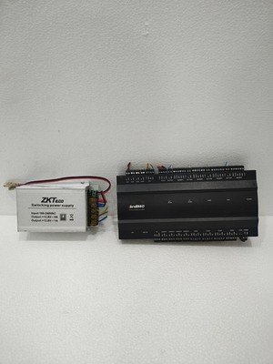 1pc USED ZKT ZKTECO inBIO460 Access Control Panel And ZKTECO Power Supply Tested