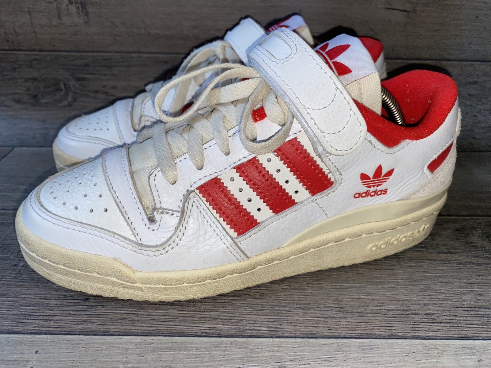 Adidas Women’s Forum 84 Low Originals Size uk 4  White Red image 4