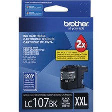 GENUINE Brother LC-107 Black Ink for MFC-J4410DW MFC-J4510DW MFC-4610DW