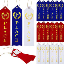 18 Pieces Award Ribbons 1St, 2Nd, 3Rd Place Flat Carded Set First Place Prizes w
