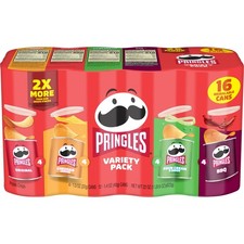 Pringles Variety Pack Potato Crisps Chips, Lunch Snacks, 16 Count