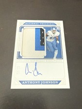 Anthony Johnson  2019 National Treasures Collegiate Patch Auto Autograph #23/25