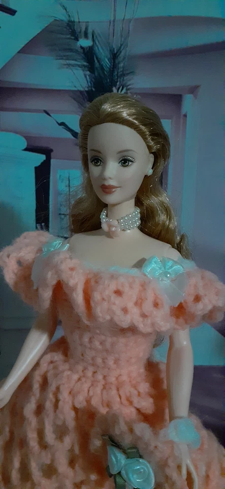 VESTIDO + MUÑECA Ganchillo Hilo Lana Hecho a Mano Foto 2 de 4