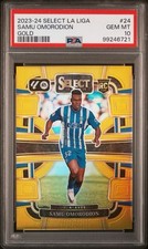 2023-24 Panini Select La Liga - Samu Omorodion #24 Gold (RC) PSA 10