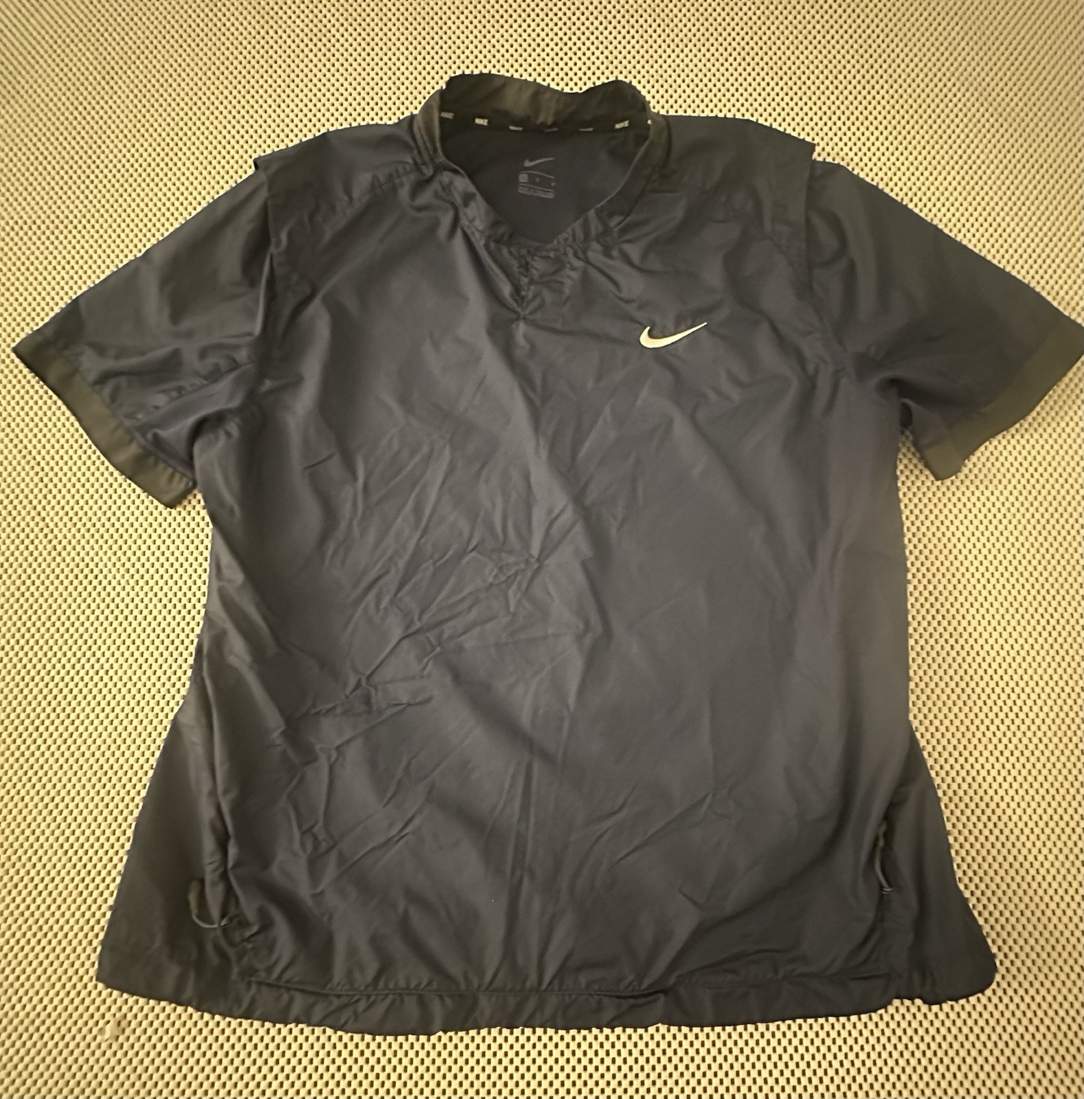 SACAI X NIKE Nike Dri fit Softball Giacca a vento Donna Taglia L Pullover Blu Navy Manica Corta