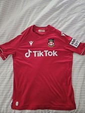 Wrexham AFC 2022/2023 Home Football Shirt Men's Macron Jersey Red Size Large