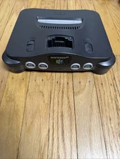 Vtg Nintendo 64 N64 System Game Console OEM AV Power WORKS NO WIRES or JUMPER
