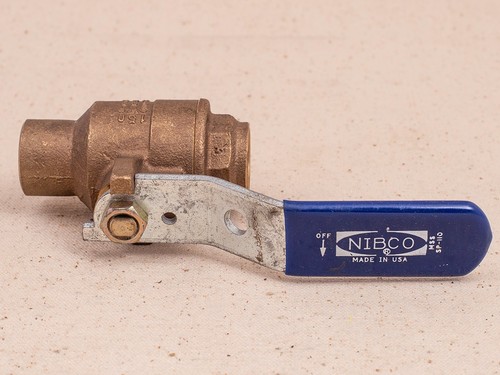 Nibco 3/4" 1/4 Turn Ball Valve for Copper Pipe New/Unused 150 SWP 600 WOG