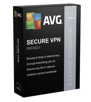AVG Secure VPN 2 Jahre Lizenz für 10 PC WIN macOS Android iOS Download TOP !!