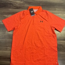 Under Armour Mens Golf Playoff Polo Shirt Orange LARGE