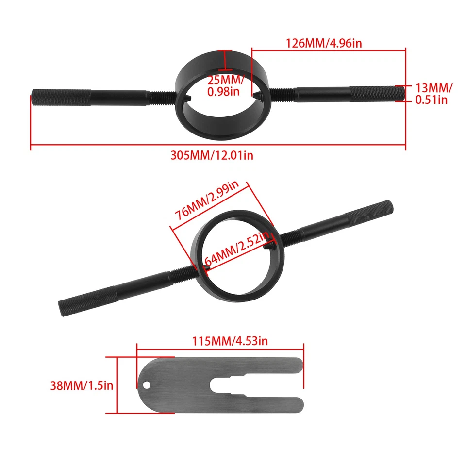 Универсальный мотоциклетный комплект инструментов для компрессора вилочной пружины для перевернутого уличного велосипеда - Изображение 2 из 4