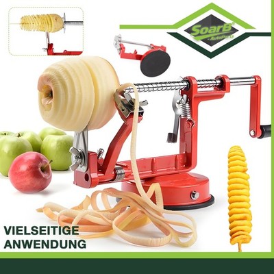 Apfelschäler 3In1 Profi Apfelschälmaschine Schäler Apfelschneider Metall