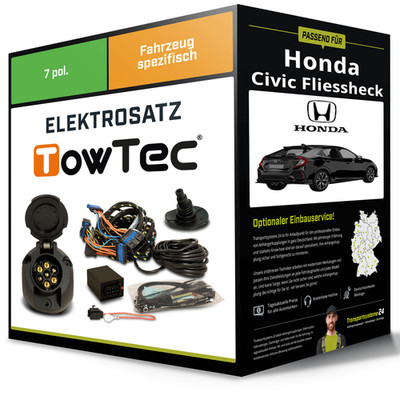 Elektrosatz 7-pol spezifisch für HONDA Civic Fliessheck 01.2017-jetzt NEU